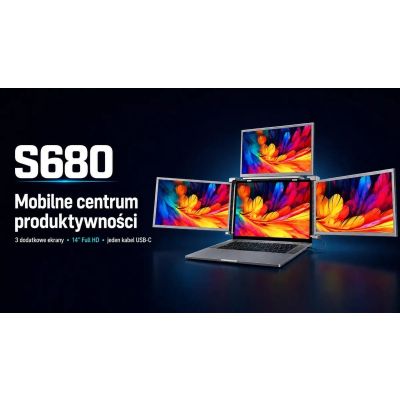 9. EXTRALINK SMART LIFE 16" 2-SCREEN MONITOR FOR LAPTOPS 12" TO 18.5" S11