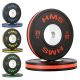 4. BTBR Set zestaw talerzy olimpijskich Bumper- 2x (10kg,15kg,20kg,25kg) HMS BTBR SET