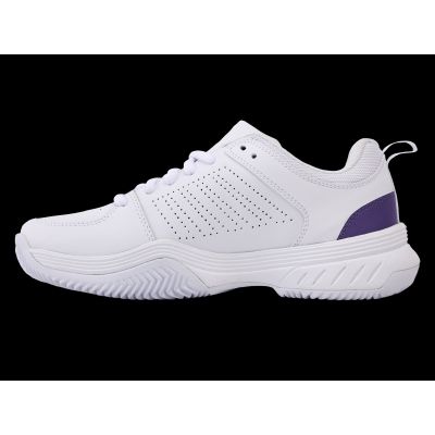 5. Sneakersy K-swiss COURT EXPRESS 2 WHITE/PURPLE HAZE/NEON LAVENDER-M (94428-151-M)