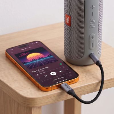 5. Adapter Tech-Protect Ultraboost USB-C to Mini Jack 3.5mm DAC - ciemnoszary
