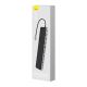 5. Baseus EliteJoy Gen2 uniwersalny HUB USB 12w1 z kablem USB-C 25cm podstawka pod notebook USB-A / USB-C / DP / HDMI / SD / TF / RJ45 / 3,5mm jack / PD 100W szary (WKSX030213)