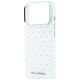 6. Etui Karl Lagerfeld IML Rhinestones Allover and Electroplated Logo na iPhone 17 Pro Max / 18 Pro Max  - białe