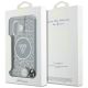 7. Etui Guess HC IML Leopard Triangle Cord Strap MagSafe do iPhone 16  - brązowe