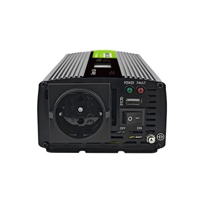 16. GREEN CELL PRZETWORNICA LCD 12V/230V 500W/1000W CZYSTY SINUS INVGC12P500LCD
