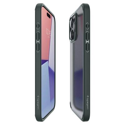 14. Etui Spigen Ultra Hybrid na iPhone 15 Pro Max - ciemnozielone