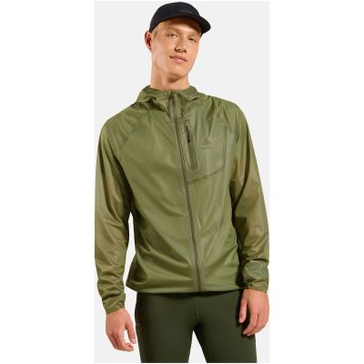 9. Kurtka męska ODLO Jacket ZEROWEIGHT DUAL DRY PK WATERPROOF zielona