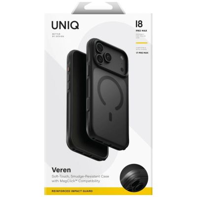 6. Etui UNIQ Veren Magclick Charging na iPhone 18 Pro Max / 17 Pro Max - czarne