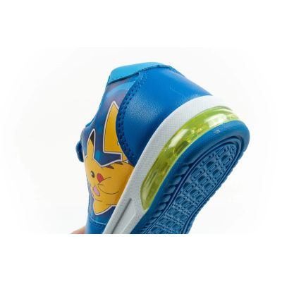 7. Leomil buty sportowe dziecięce sneakersy Pokemon lekkie na rzep LED niebieskie