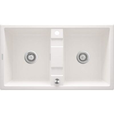 Zlewozmywak granitowy 2-komorowy ZQE_A203 5908212081358