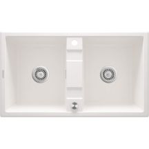 Zlewozmywak granitowy 2-komorowy ZQE_A203 5908212081358