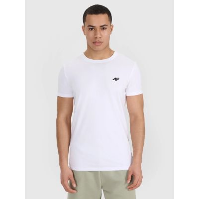 2. T-shirt slim gładki męski (2-pack) męski 4F 4FRMM00TTSHM3068-10S