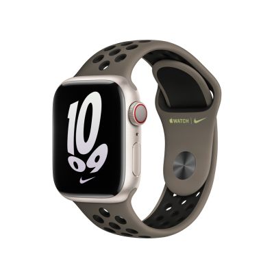 2. Opaska sportowa Apple Nike Sportarmband für Apple Watch Olive Grey/Schwarz 41mm
