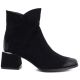 2. Botki damskie na obcasie zamszowe czarne Potocki SZ12875