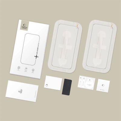 8. Szkło hartowane Tech-Protect Quick Set+ 2-pack na iPhone 16 Pro
