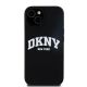 3. Etui DKNY Liquid Silicone White Printed Logo MagSafe na iPhone 15 Plus / 14 Plus - czarne