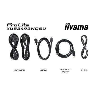 8. iiyama XUB3493WQSU-B6 34" UW IPS-panel 3440x1440 120Hz 21:9 400cd/m 1000:1 1ms
