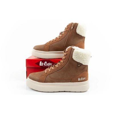 10. Lee Cooper buty damskie zimowe botki ocieplane kożuszek lekkie