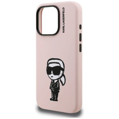 6. Etui Karl Lagerfeld Silicone Karl Sketch MagSafe na iPhone 16 Pro Max - różowe