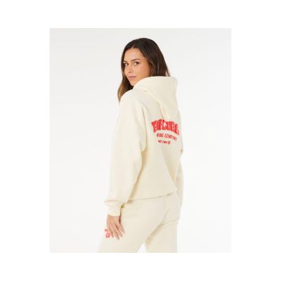 3. Bluza damska RIP CURL Surf Puff Heritage Hood beżowa