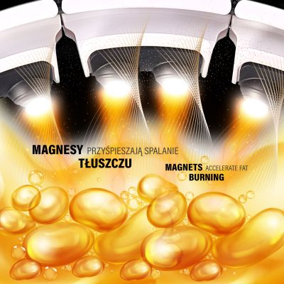 5. Hula Hop HMS HHM16 z magnesem i obciążeniem biały + licznik