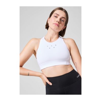 4. Biustonosz sportowy CASALL Iconic Longline Sports Bra biały