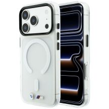 Etui BMW M IML Frosted Metal Logo & Trims MagSafe na iPhone 18 Pro Max / 17 Pro Max - przezroczyste