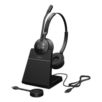Jabra Engage 55 SE Zestaw słuchawkowy Bezprzewodowy Opaska na głowę Biuro/centrum telefoniczne Czarny