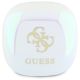 3. Słuchawki Bluetooth Guess Iridescent 4G Printed Logo TWS + stacja dokująca - białe
