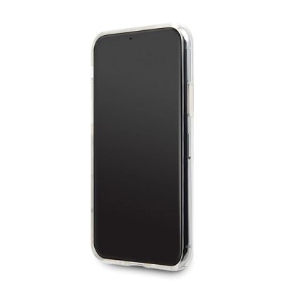 6. Etui Guess Glitter Triangle na iPhone 11 Pro - złote