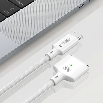 5. Kabel Tech-Protect MMC01 Ultraboost USB-C / USB-C MagSafe 3 140W 200 cm do MacBook - biały