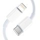 5. Ładowarka Tech-Protect C35W sieciowa 2x USB-C PD 35W z kablem USB-C / Lightning - biała