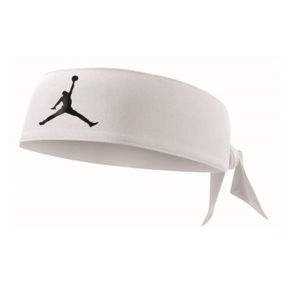 Opaska na głowę unisex biała Air Jordan Dri-fit Jumpman  - J.JN.00.101.OS