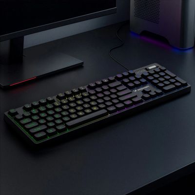 7. Klawiatura Wozinsky WKG-200 z rolką gamingowa membranowa RGB - czarna