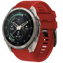 Pasek Tech-Protect Silicone na Garmin Fenix 5 / 6 / 6 Pro / 7 / 8 / 8 Pro / E / 9 / 9 Pro (47 mm) - czerwony