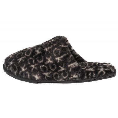 3. Kapcie Calvin Klein Slipper Mule Fur Mono W HW0HW00536-0GK