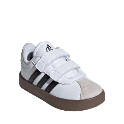 8. Buty dla dzieci adidas VL Court 3.0 Skateboarding biało-szare ID9157