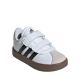 8. Buty dla dzieci adidas VL Court 3.0 Skateboarding biało-szare ID9157