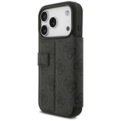 5. Etui Guess Book 4G Metal Logo na iPhone 18 Pro / 17 Pro - czarne