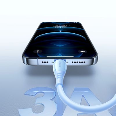 7. Kabel Joyroom S-A59 Vibrant Series 3A USB-A - Lightning 1,2m - niebieski