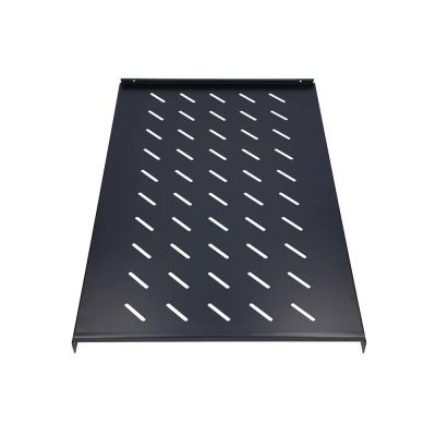 2. Extralink 1U 750mm Czarna | Półka | 19", 752 x 472mm, mocowana punktowo, do szaf o głębokości 1000mm