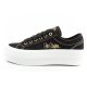 11. Lee Cooper buty sportowe damskie trampki platforma czarne ze złotym