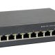 4. Przełącznik LevelOne GEP-1051 - Inteligentny - 8 x 10/100/1000 (PoE+) + 2 x Gigabit SFP - Biurko, Montaż w szafie - PoE+ (70W)