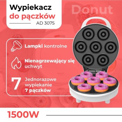 3. Wypiekacz do pączków donut ADLER AD 3075