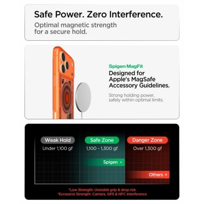 10. Etui Spigen Ultra Hybrid MagSafe na iPhone 18 Pro Max / 17 Pro Max - pomarańczowe