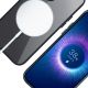15. Etui 3mk Satin Armor MagCase z MagSafe na iPhone 12 Pro Max - przezroczyste z czarną ramką