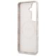 7. Etui Guess 4G Rhinestone Round Logo MagSafe na Samsung Galaxy S26 - różowe