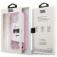 8. Etui Karl Lagerfeld Glitter Choupette Head na iPhone 12 / iPhone 12 Pro - różowe