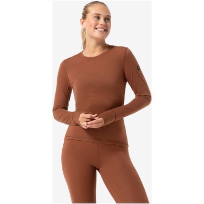 2. Koszulka termoaktywna z długim rękawem damska SUPER.NATURAL W Tundra 175 LS brązowa