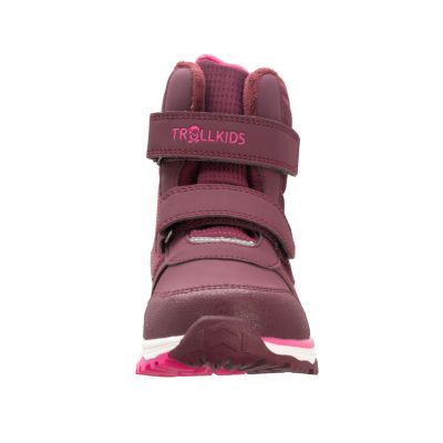 3. Buty zimowe Trollkids Kids Hafjell Winter Boots dla dziewczynki/chłopca wodoodporne fioletowe (264-419)