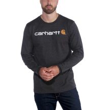 Bluza bez kaptura Carhartt Core Logo T-Shirt L/S - carbon heather
